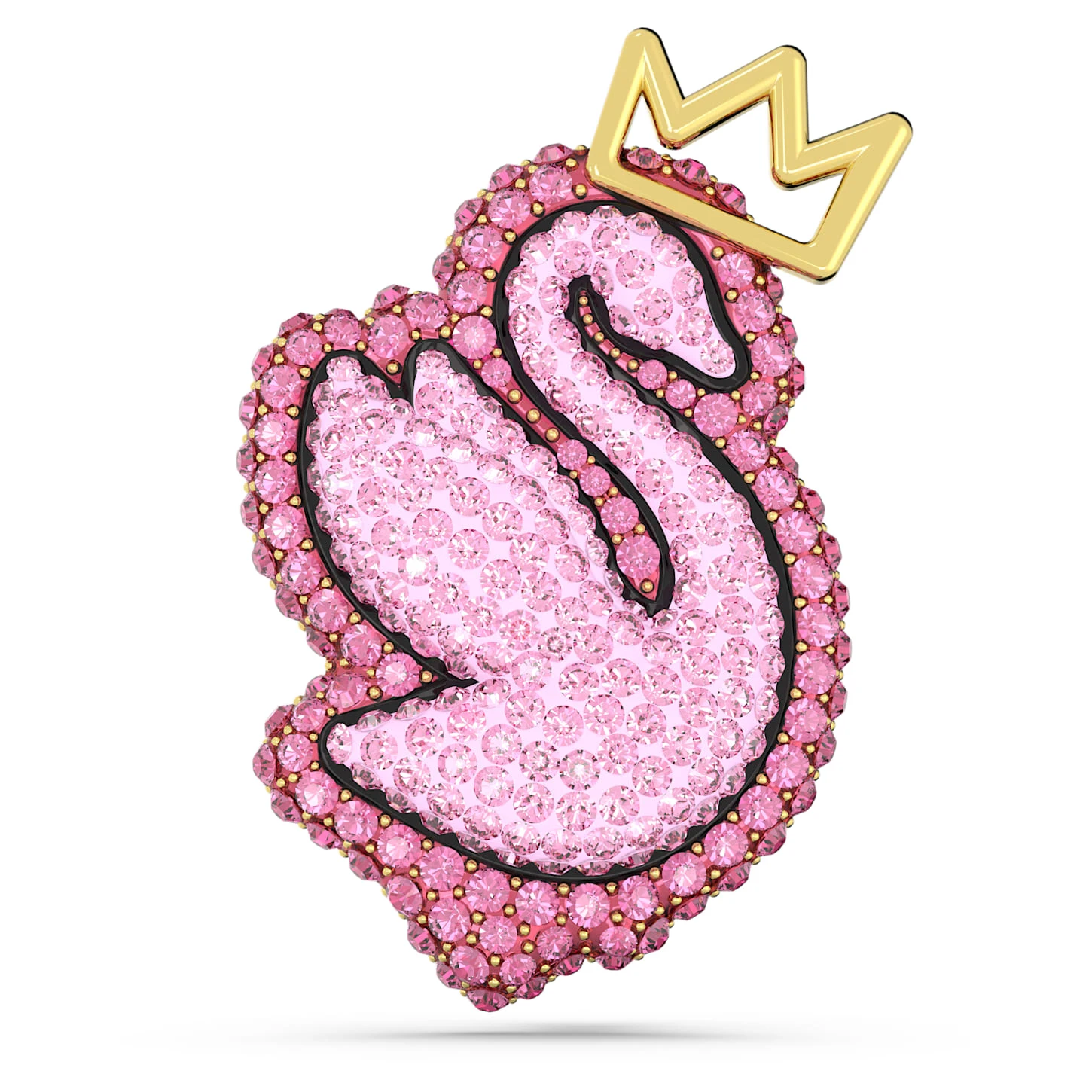 Swarovski Pop Swan Brooch Swan, Pink, Gold-tone Plated 4 Swarovski Pop Swan Brooch Swan, Pink, Gold-tone Plated - Image 2