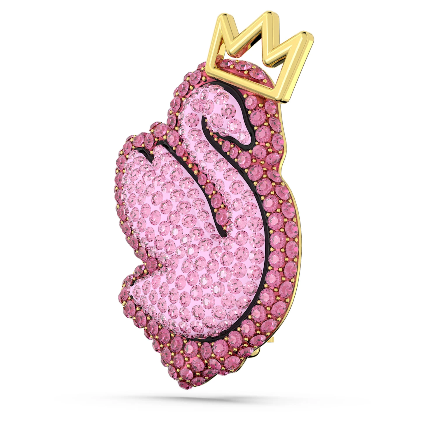 Swarovski Pop Swan Brooch Swan, Pink, Gold-tone Plated 5 Swarovski Pop Swan Brooch Swan, Pink, Gold-tone Plated - Image 3