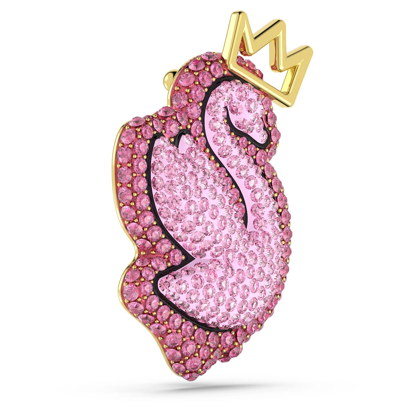 Swarovski Pop Swan Brooch Swan, Pink, Gold-tone Plated 6 Swarovski Pop Swan Brooch Swan, Pink, Gold-tone Plated - Image 4