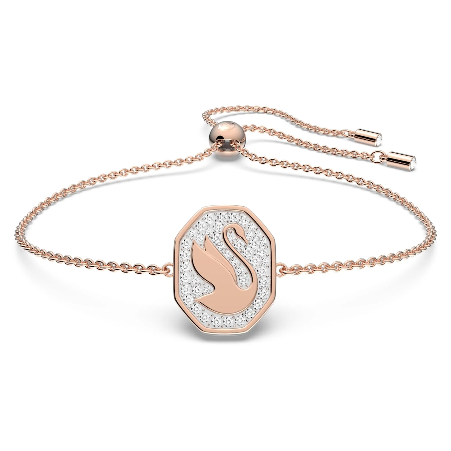Swarovski Signum Bracelet Swan, White, Rose Gold-tone Plated 4 Swarovski Signum Bracelet Swan, White, Rose Gold-tone Plated - Image 2