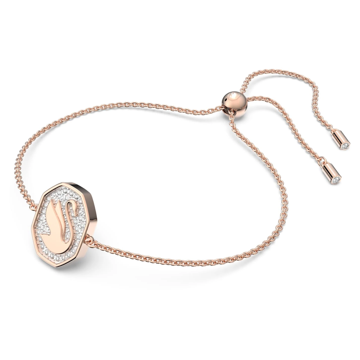 Swarovski Signum Bracelet Swan, White, Rose Gold-tone Plated 5 Swarovski Signum Bracelet Swan, White, Rose Gold-tone Plated - Image 3