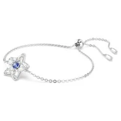 Swarovski Stella Bracelet Mixed Cuts, Star, Blue, Rhodium Plated -Jewelry Store stella bracelet mixed cuts star blue rhodium plated swarovski 5639187 2