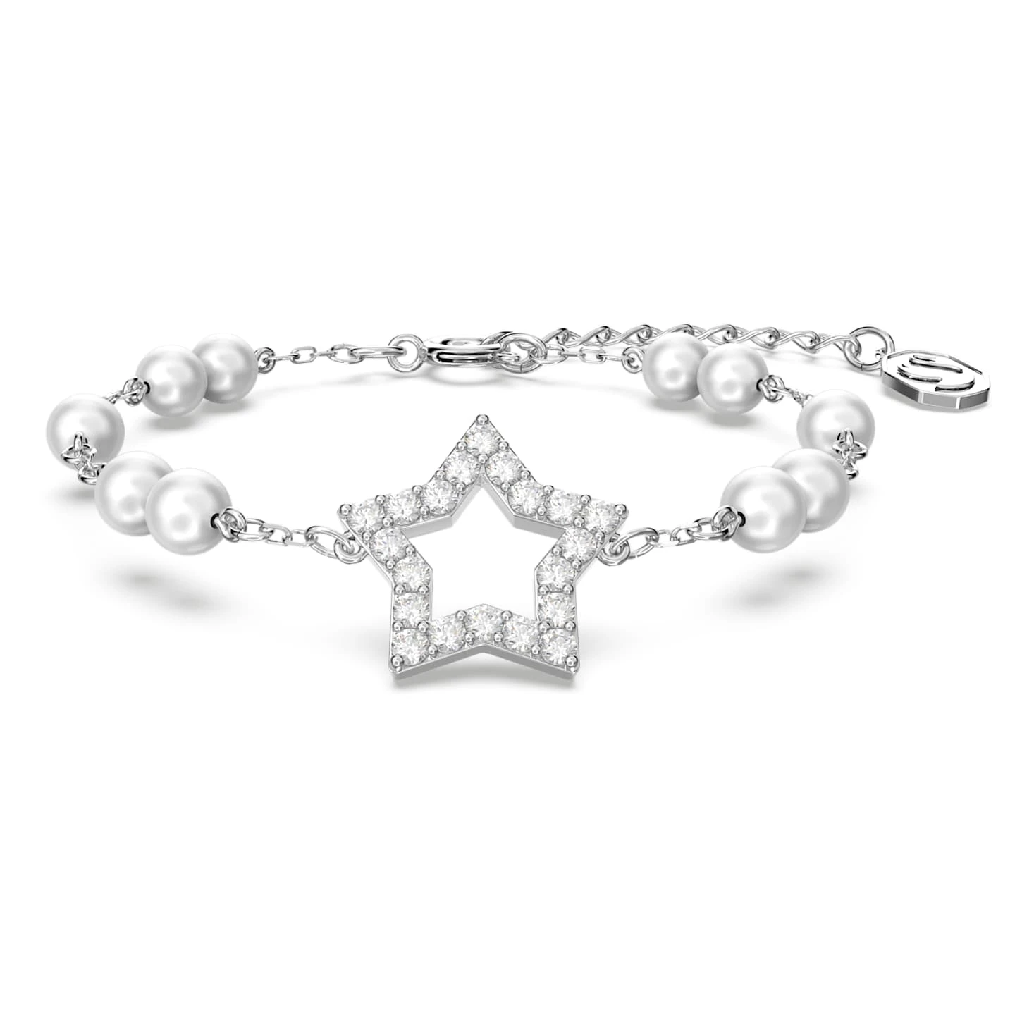 Swarovski Stella Bracelet Pavé, Star, White, Rhodium Plated 4 Swarovski Stella Bracelet Pavé, Star, White, Rhodium Plated - Image 2