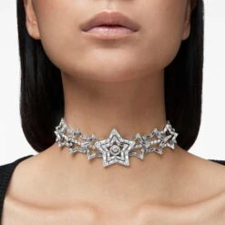 Swarovski Stella Choker Star, White, Rhodium Plated -Jewelry Store stella choker star white rhodium plated swarovski 5617753 4