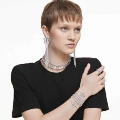 Swarovski Stella Clip Earrings Shooting Star, White, Rhodium Plated 11 Swarovski Stella Clip Earrings Shooting Star, White, Rhodium Plated -Jewelry Store stella clip earrings shooting star white rhodium plated swarovski 5617755 4