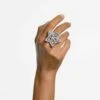 Swarovski Stella Cocktail Ring Mixed Cuts, Star, White, Rhodium Plated 1 Swarovski Stella Cocktail Ring Mixed Cuts, Star, White, Rhodium Plated -Jewelry Store stella cocktail ring mixed cuts star white rhodium plated swarovski 5626367
