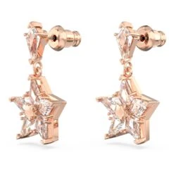 Swarovski Stella Drop Earrings Kite Cut, Star, White, Rose Gold-tone Plated 10 Swarovski Stella Drop Earrings Kite Cut, Star, White, Rose Gold-tone Plated -Jewelry Store stella drop earrings kite cut star white rose gold tone plated swarovski 5645466 3
