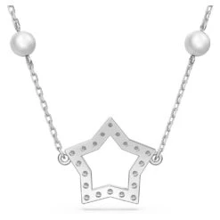 Swarovski Stella Necklace Star, White, Rhodium Plated -Jewelry Store stella necklace star white rhodium plated swarovski 5645379 3