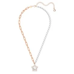 Swarovski Stella Necklace Star, White, Rose Gold-tone Plated -Jewelry Store stella necklace star white rose gold tone plated swarovski 5645381 2