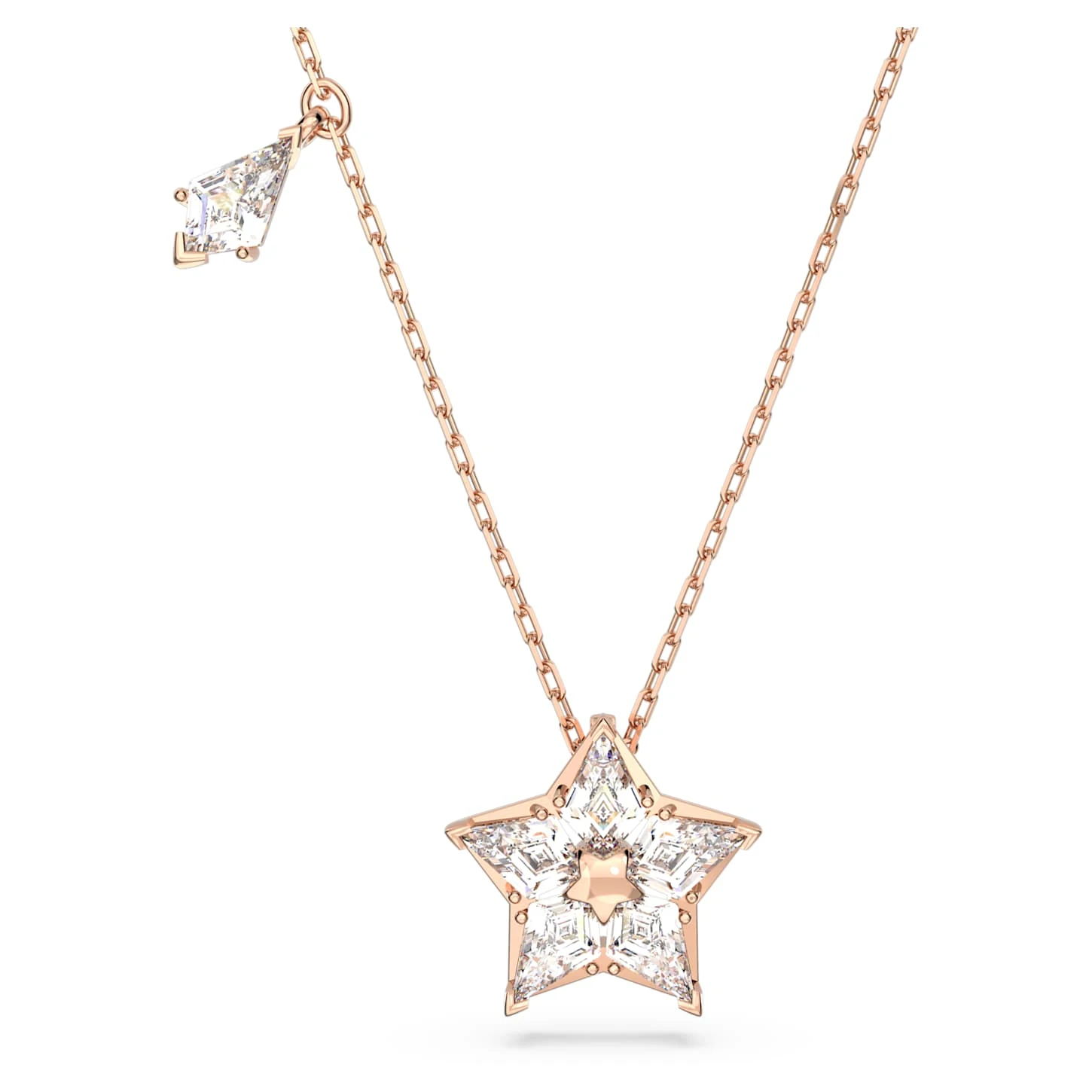 Swarovski Stella Pendant Kite Cut, Star, White, Rose Gold-tone Plated 4 Swarovski Stella Pendant Kite Cut, Star, White, Rose Gold-tone Plated - Image 2