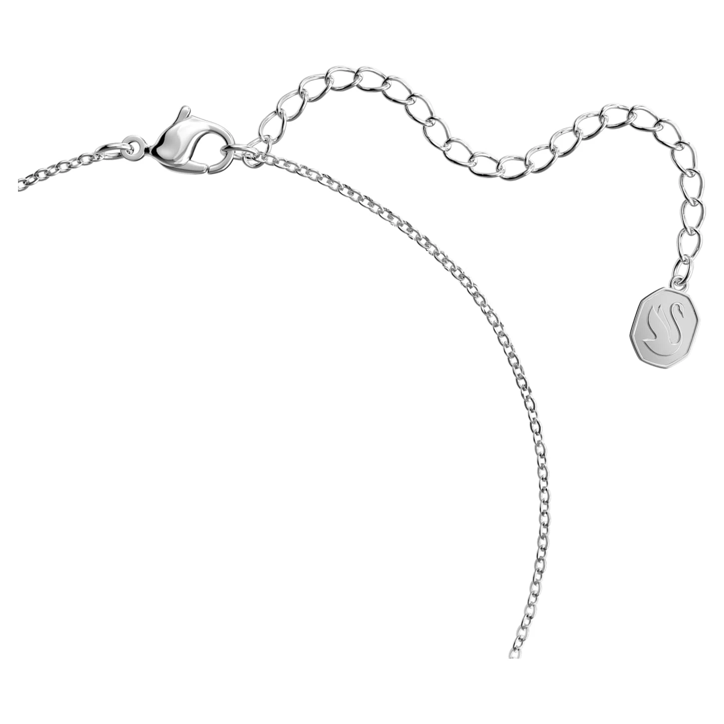 Swarovski Stella Pendant Mixed Cuts, Star, Long, White, Rhodium Plated 6 Swarovski Stella Pendant Mixed Cuts, Star, Long, White, Rhodium Plated - Image 4