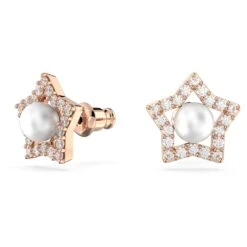 Swarovski Stella Stud Earrings Round Cut, Star, White, Rose Gold-tone Plated 9 Swarovski Stella Stud Earrings Round Cut, Star, White, Rose Gold-tone Plated -Jewelry Store stella stud earrings round cut star white rose gold tone plated swarovski 5645465 2