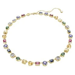 Swarovski Stilla Necklace Mixed Cuts, Multicolored, Gold-tone Plated 8 Swarovski Stilla Necklace Mixed Cuts, Multicolored, Gold-tone Plated -Jewelry Store stilla necklace mixed cuts multicolored gold tone plated swarovski 5662915 1