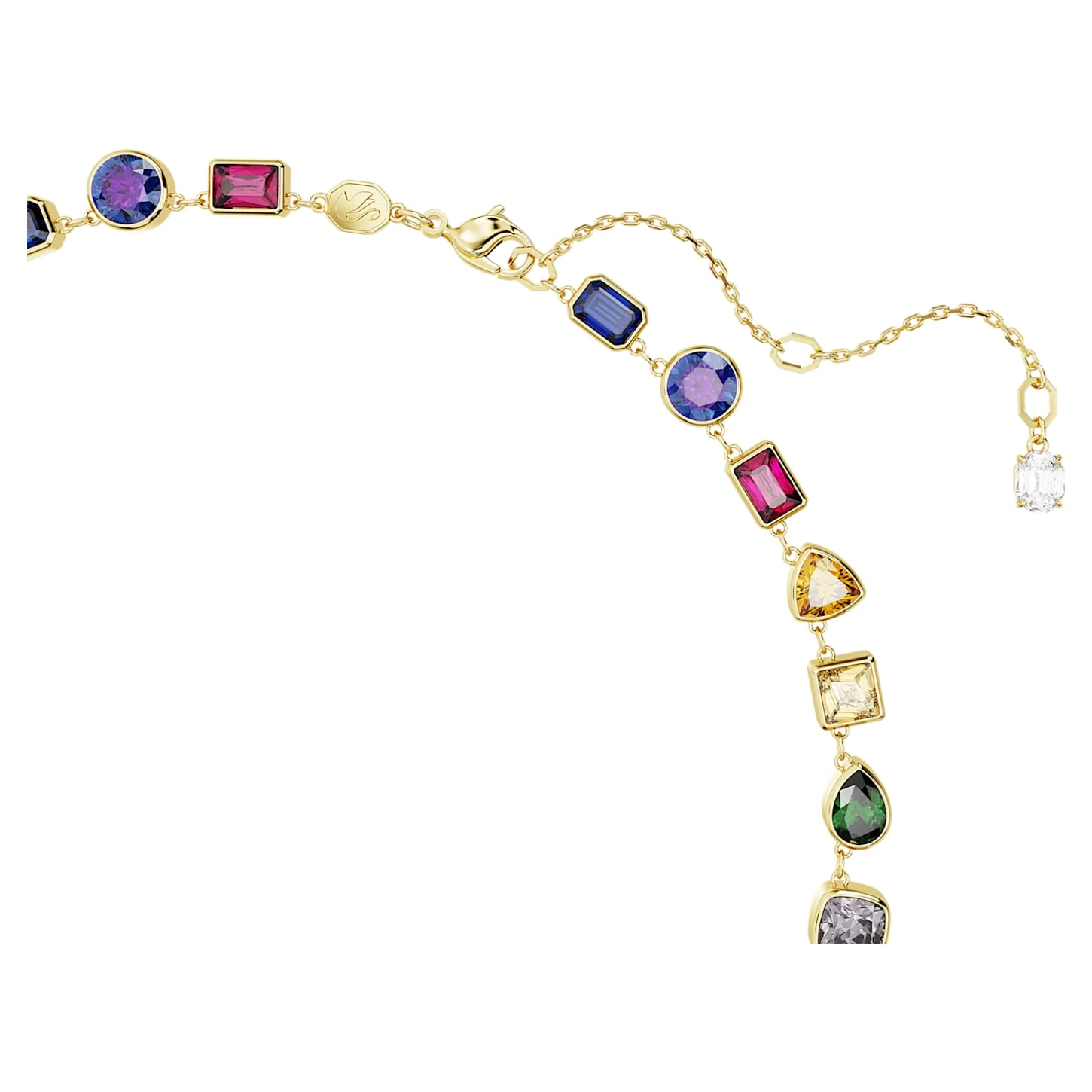 Swarovski Stilla Necklace Mixed Cuts, Multicolored, Gold-tone Plated 6 Swarovski Stilla Necklace Mixed Cuts, Multicolored, Gold-tone Plated - Image 4