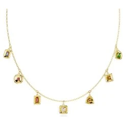 Swarovski Stilla Necklace Mixed Cuts, Multicolored, Gold-tone Plated -Jewelry Store stilla necklace mixed cuts multicolored gold tone plated swarovski 5662918 3