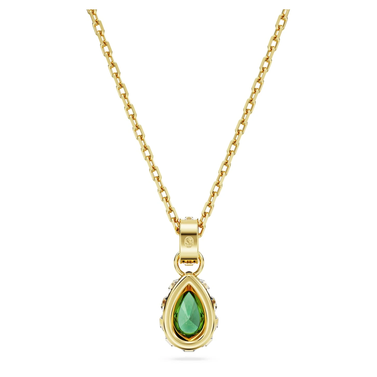 Swarovski Stilla Pendant Pear Cut, Green, Gold-tone Plated 7 Swarovski Stilla Pendant Pear Cut, Green, Gold-tone Plated - Image 5