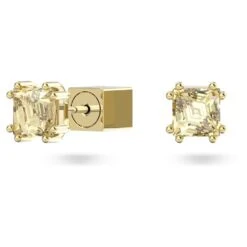 Swarovski Stilla Stud Earrings Square Cut, Yellow, Gold-tone Plated -Jewelry Store stilla stud earrings square cut yellow gold tone plated swarovski 5639124 2