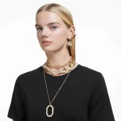 Swarovski Stilla Stud Earrings Square Cut, Yellow, Gold-tone Plated -Jewelry Store stilla stud earrings square cut yellow gold tone plated swarovski 5639124 4