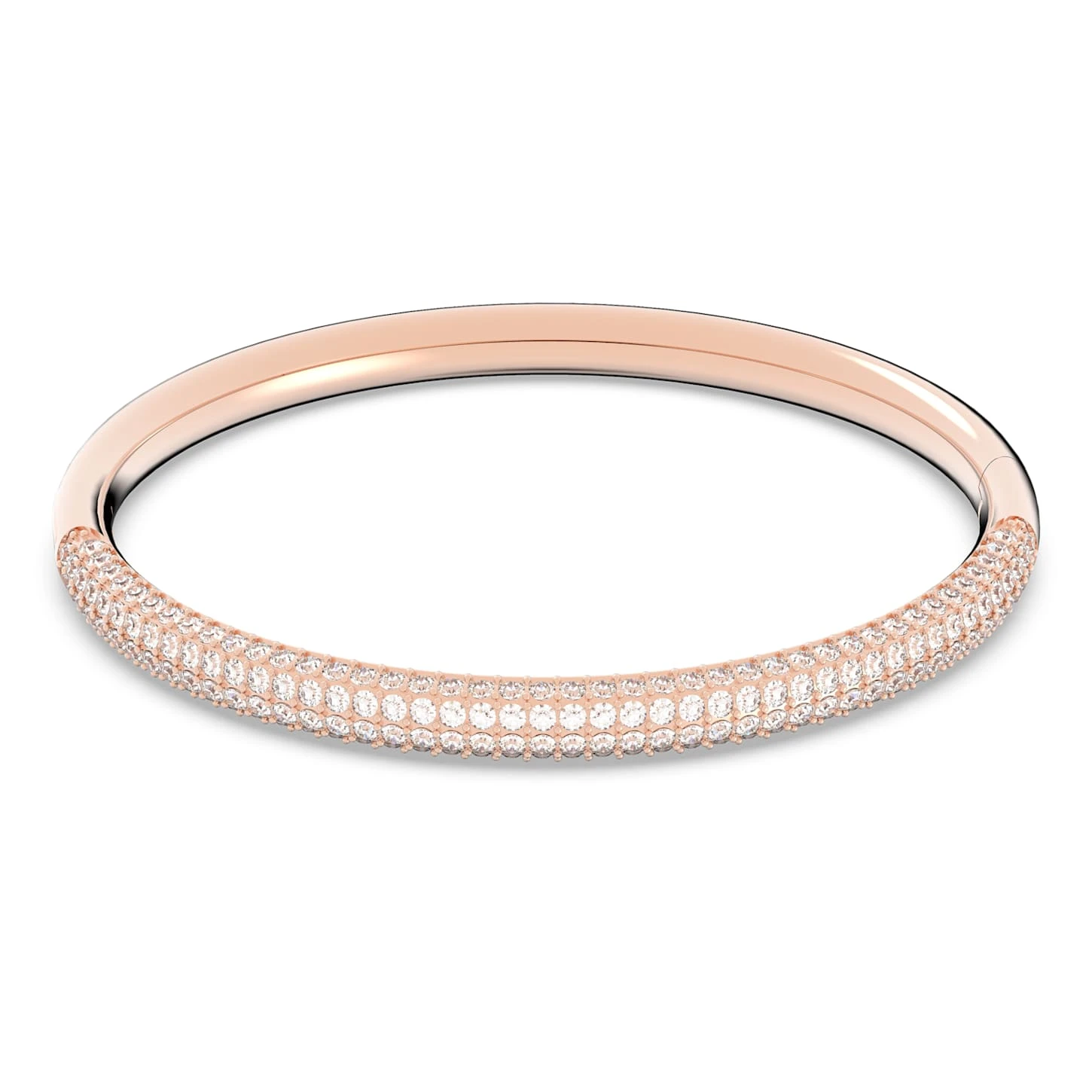 Swarovski Stone Bangle White, Rose Gold-tone Finish 4 Swarovski Stone Bangle White, Rose Gold-tone Finish - Image 2