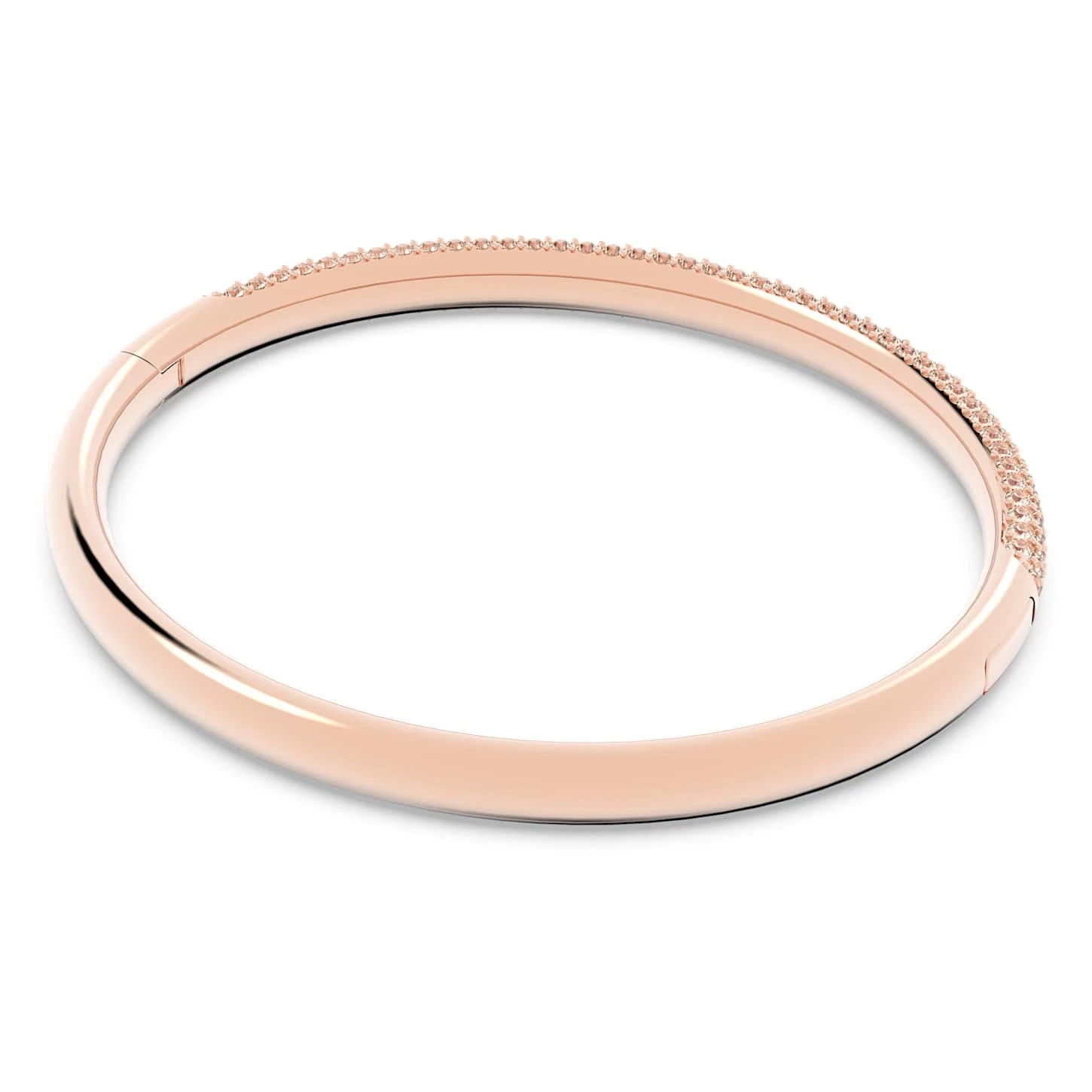Swarovski Stone Bangle White, Rose Gold-tone Finish 8 Swarovski Stone Bangle White, Rose Gold-tone Finish - Image 6