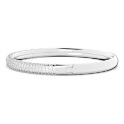 Swarovski Stone Bangle White, Stainless Steel -Jewelry Store stone bangle white stainless steel swarovski 5032845 4