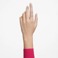 Swarovski Stone Ring Pink, Rose Gold-tone Plated -Jewelry Store stone ring pink rose gold tone plated swarovski 5642908 3