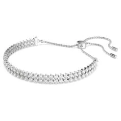 Swarovski Subtle Bracelet Round Cut, White, Rhodium Plated -Jewelry Store subtle bracelet round cut white rhodium plated swarovski 5221397 2