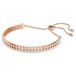 Swarovski Subtle Bracelet Round Cut, White, Rose Gold-tone Plated -Jewelry Store subtle bracelet round cut white rose gold tone plated swarovski 5224182 2