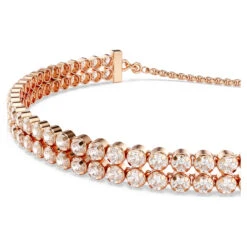 Swarovski Subtle Bracelet Round Cut, White, Rose Gold-tone Plated -Jewelry Store subtle bracelet round cut white rose gold tone plated swarovski 5224182 4
