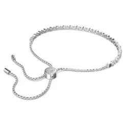 Swarovski Subtle Trilogy Bracelet Round Cut, White, Rhodium Plated -Jewelry Store subtle trilogy bracelet round cut white rhodium plated swarovski 5465384 4