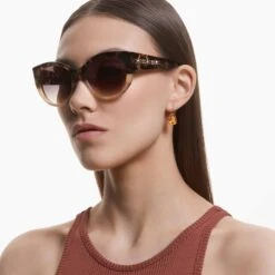 Swarovski Sunglasses Cat-eye Shape, SK0372 56F, Multicolored