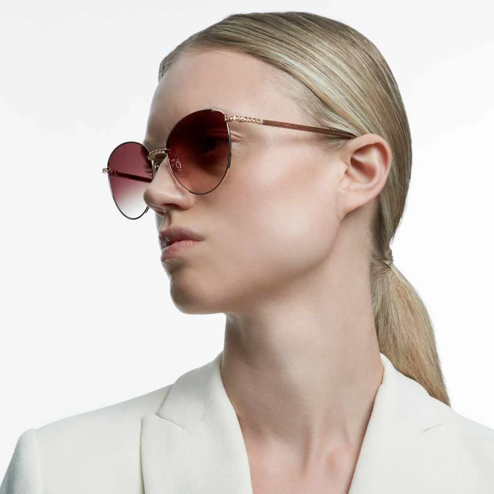 Swarovski Sunglasses Cat-Eye Shape, SK344-H28F, Brown 5 Swarovski Sunglasses Cat-Eye Shape, SK344-H28F, Brown - Image 3