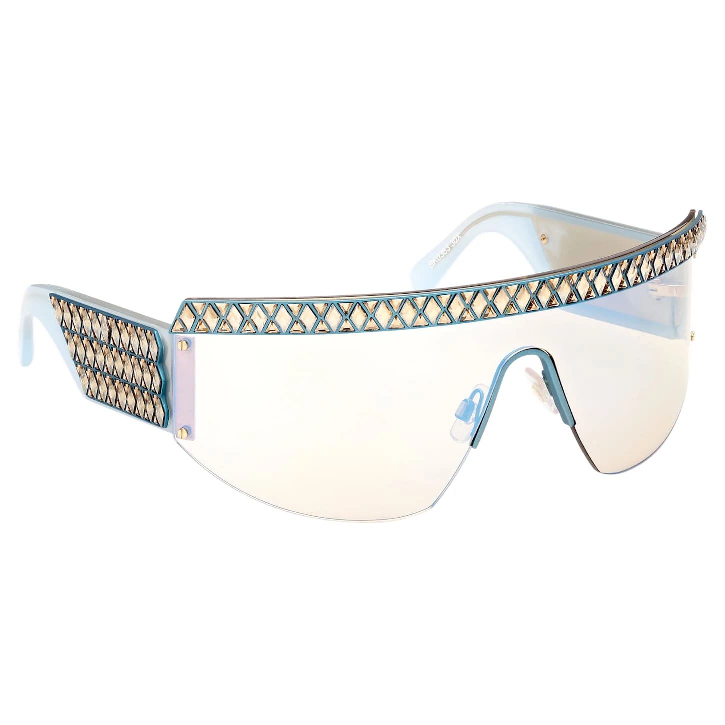 Swarovski Sunglasses Mask, Gradient Tint, SK0363 30X, Blue 10 Swarovski Sunglasses Mask, Gradient Tint, SK0363 30X, Blue - Image 8