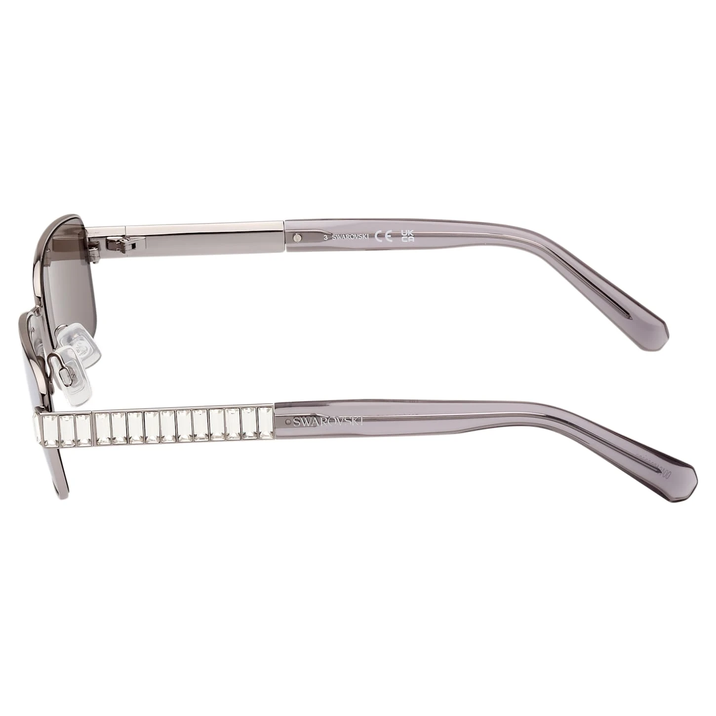 Swarovski Sunglasses Mirror, SK0389 14C, Silver Tone 6 Swarovski Sunglasses Mirror, SK0389 14C, Silver Tone - Image 4