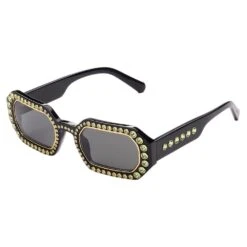 Swarovski Sunglasses Octagon Shape, Pavé, SK0345 01A, Black -Jewelry Store sunglasses octagon shape pavC3A9 sk0345 01a black swarovski 5625300 3