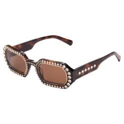 Swarovski Sunglasses Octagon Shape, Pavé, SK0345 52E, Brown 12 Swarovski Sunglasses Octagon Shape, Pavé, SK0345 52E, Brown -Jewelry Store sunglasses octagon shape pavC3A9 sk0345 52e brown swarovski 5627866 4