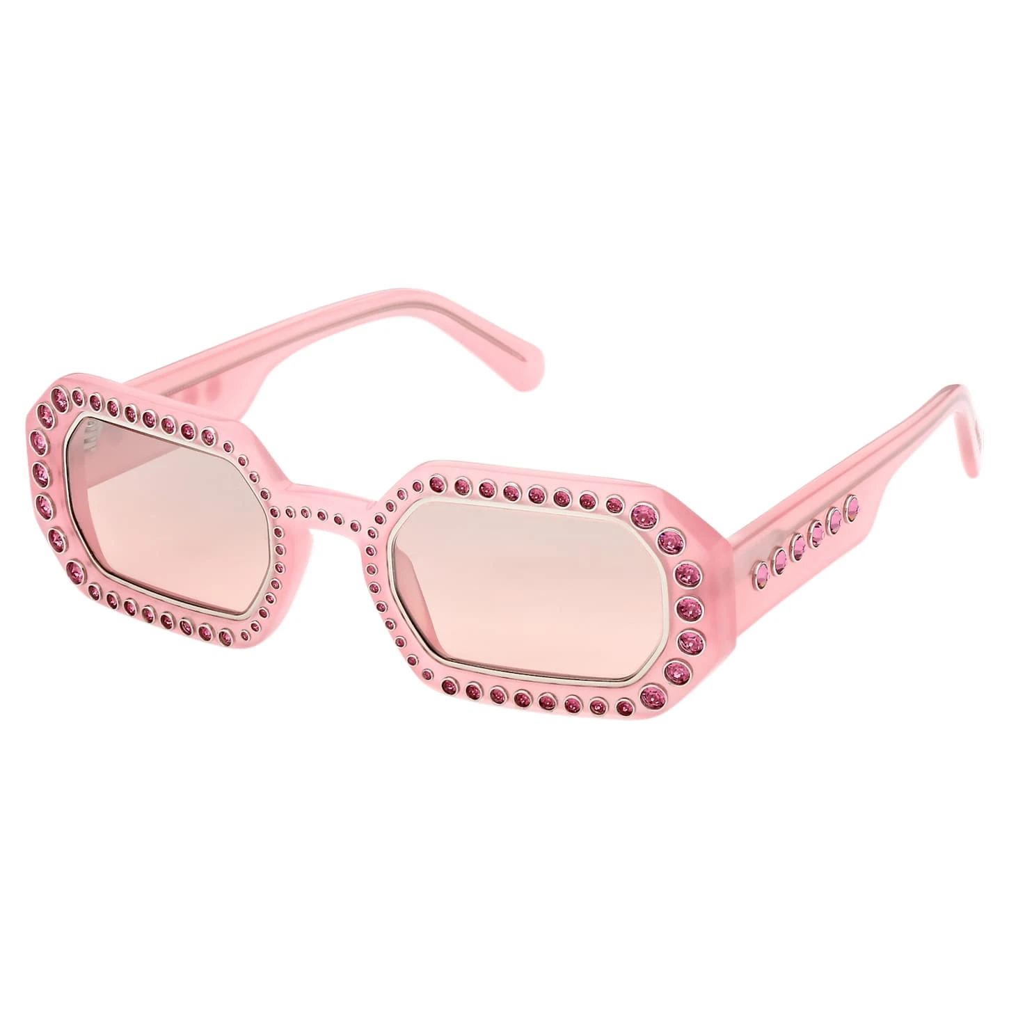Swarovski Sunglasses Octagon Shape, Pavé, SK0345 72U, Pink 4 Swarovski Sunglasses Octagon Shape, Pavé, SK0345 72U, Pink - Image 2