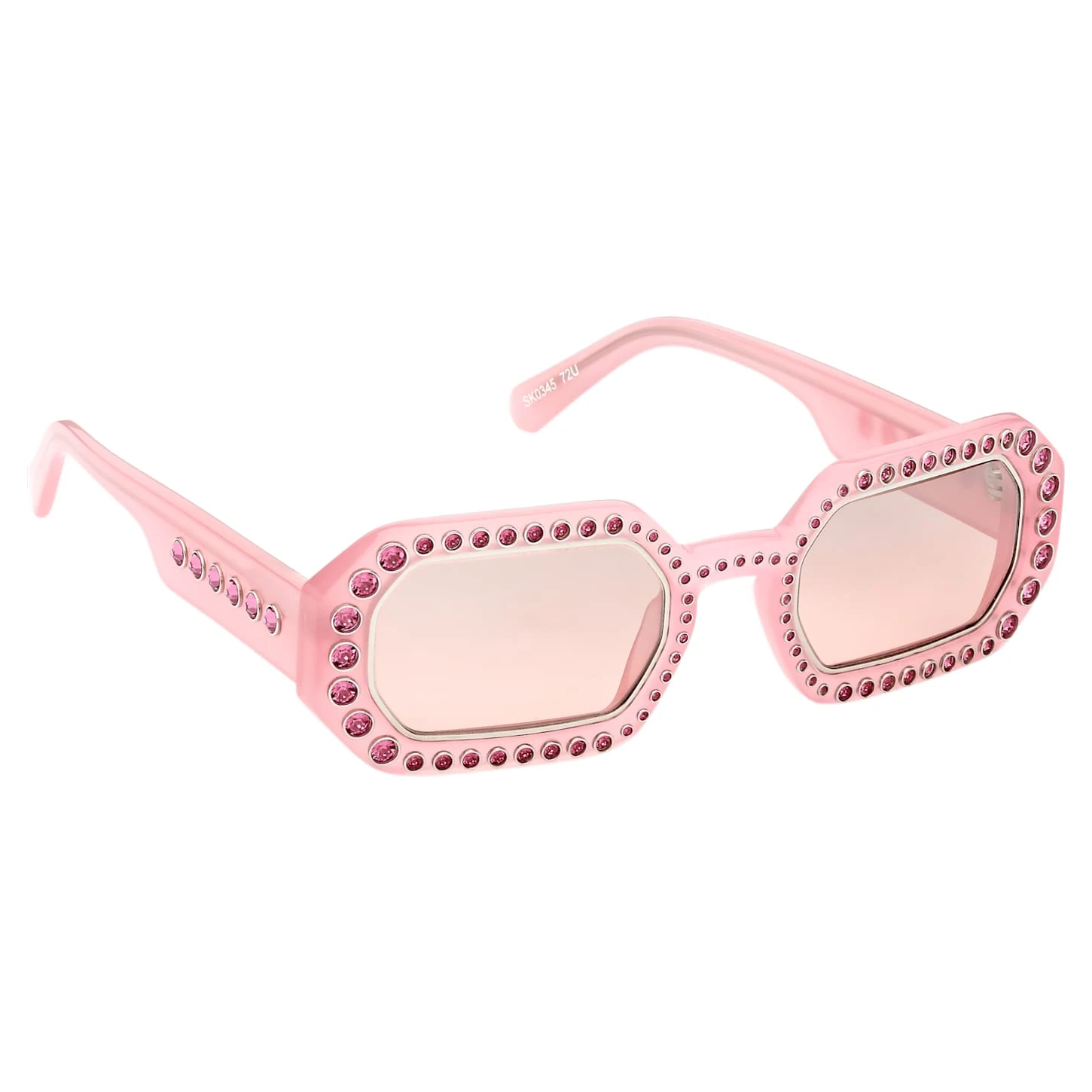 Swarovski Sunglasses Octagon Shape, Pavé, SK0345 72U, Pink 11 Swarovski Sunglasses Octagon Shape, Pavé, SK0345 72U, Pink - Image 9
