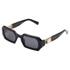 Swarovski Sunglasses Octagon Shape, SK0349 01A, Black -Jewelry Store sunglasses octagon shape sk0349 01a black swarovski 5625307 3