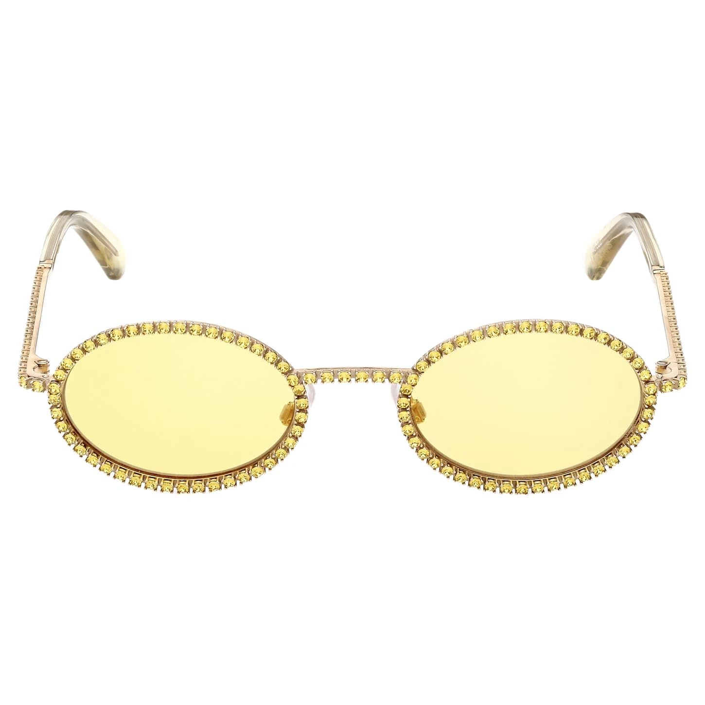 Swarovski Sunglasses Oval Shape, Pavé, SK0340 32L, Yellow 5 Swarovski Sunglasses Oval Shape, Pavé, SK0340 32L, Yellow - Image 3