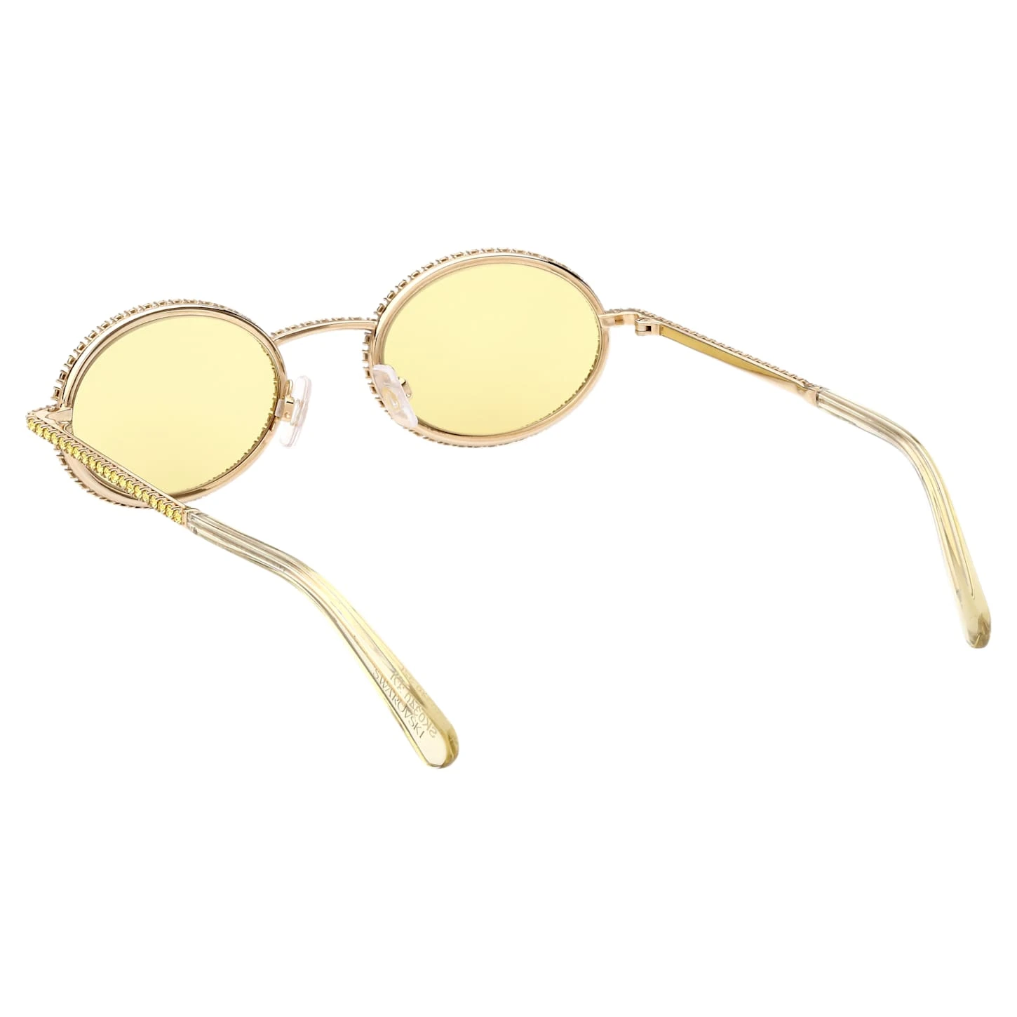 Swarovski Sunglasses Oval Shape, Pavé, SK0340 32L, Yellow 7 Swarovski Sunglasses Oval Shape, Pavé, SK0340 32L, Yellow - Image 5