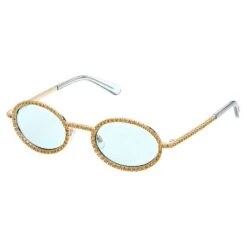 Swarovski Sunglasses Oval Shape, Pavé, SK0340 32N, Green -Jewelry Store sunglasses oval shape pavC3A9 sk0340 32n green swarovski 5625296 4