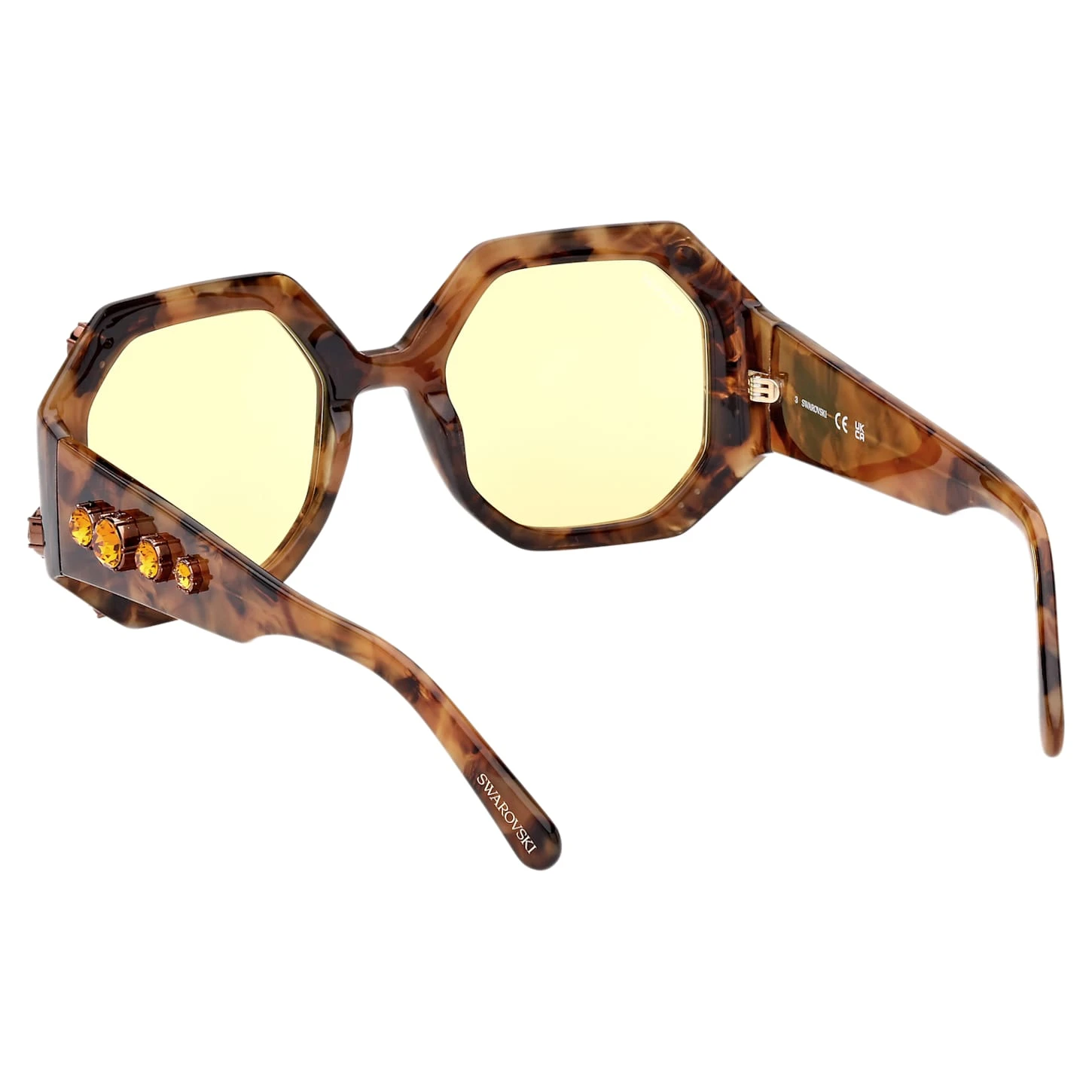Swarovski Sunglasses Oversized, Octagon Shape, SK0375 52G, Brown 6 Swarovski Sunglasses Oversized, Octagon Shape, SK0375 52G, Brown - Image 4