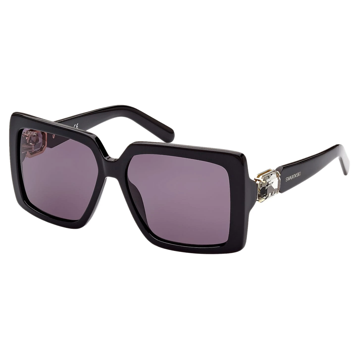 Swarovski Sunglasses Oversized, Square Shape, SK0351 01A, Black 4 Swarovski Sunglasses Oversized, Square Shape, SK0351 01A, Black - Image 2
