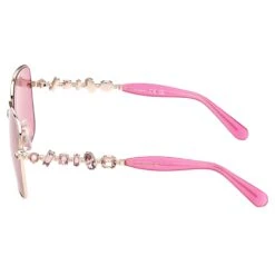 Swarovski Sunglasses Square Shape, SK0358 32S, Pink -Jewelry Store sunglasses square shape sk0358 32s pink swarovski 5634750 3