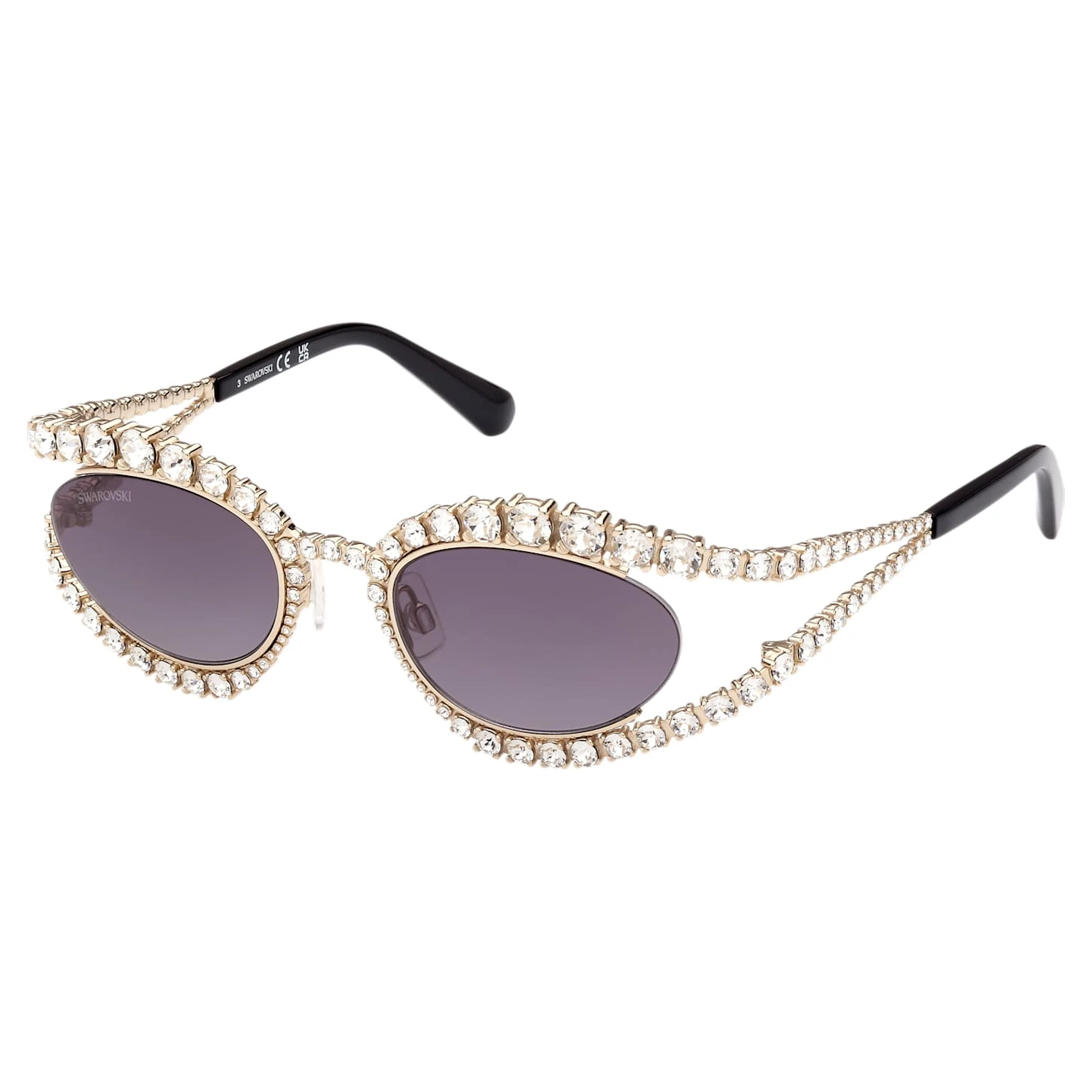 Swarovski Sunglasses Statement, SK0385 32B, Gray 4 Swarovski Sunglasses Statement, SK0385 32B, Gray - Image 2