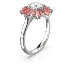 Swarovski Sunshine Ring Mixed Cuts, Sun, Pink, Rhodium Plated -Jewelry Store sunshine ring mixed cuts sun pink rhodium plated swarovski 5642972 3