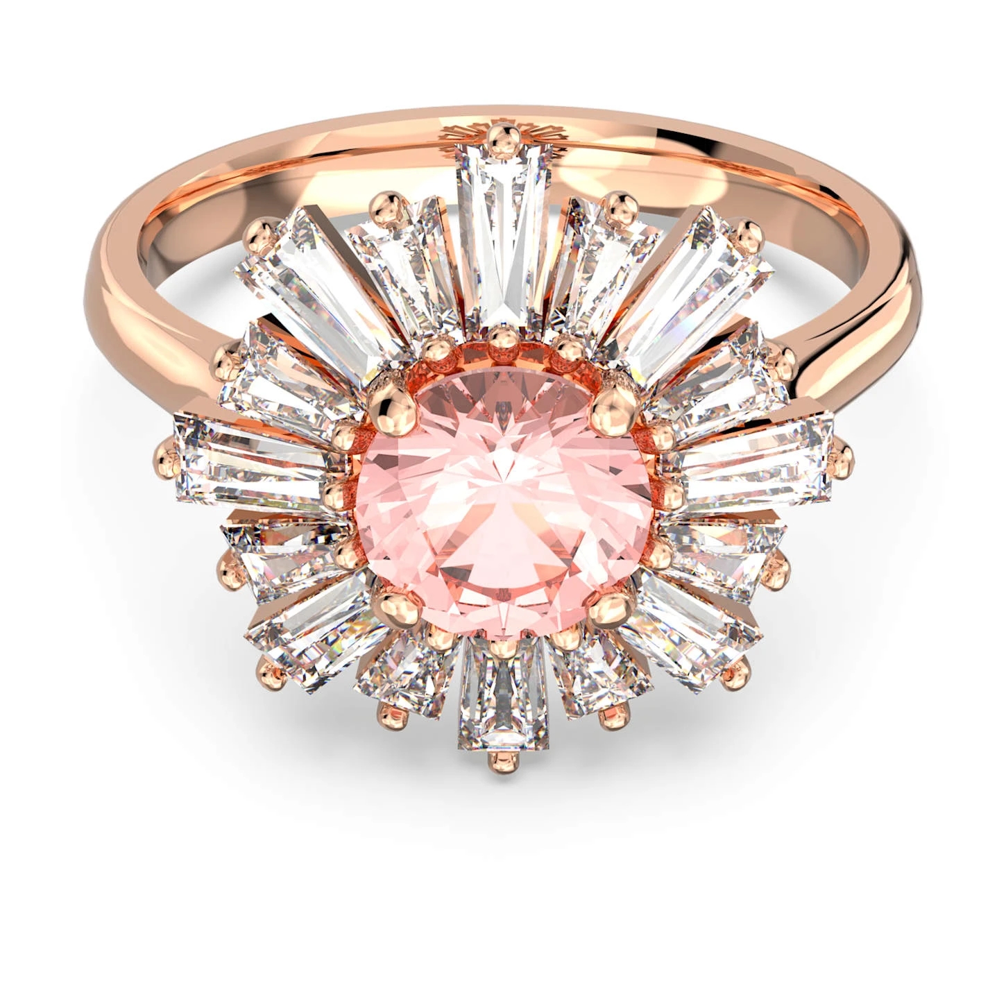 Swarovski Sunshine Ring Mixed Cuts, Sun, Pink, Rose Gold-tone Plated 4 Swarovski Sunshine Ring Mixed Cuts, Sun, Pink, Rose Gold-tone Plated - Image 2