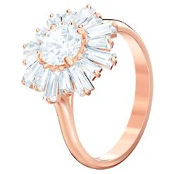 Swarovski Sunshine Ring Mixed Cuts, Sun, White, Rose Gold-tone Plated -Jewelry Store sunshine ring mixed cuts sun white rose gold tone plated swarovski 5459599 2