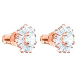 Swarovski Sunshine Stud Earrings Mixed Cuts, Sun, White, Rose Gold-tone Plated -Jewelry Store sunshine stud earrings mixed cuts sun white rose gold tone plated swarovski 5459597 3